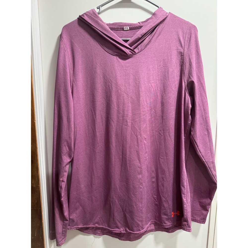 Under Armour‎ Womens Iso-Chill Hoodie Purple Heathered Long Sleeve Top SS20 14M1